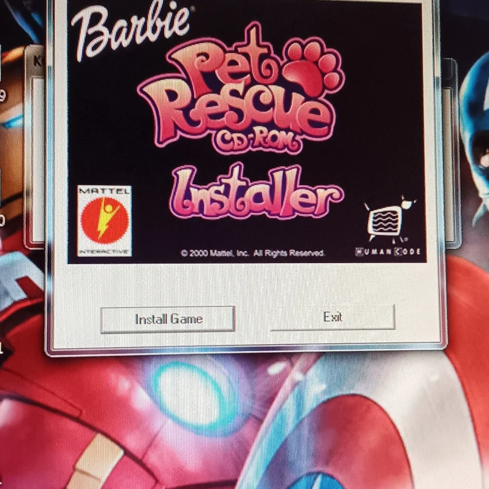 Barbie pet rescue CD rom